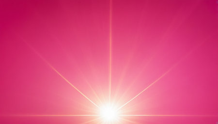 sunset with lens flare and bokeh effect, abstract backgroundの素材