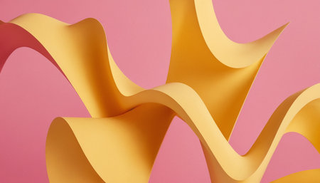 Abstract 3d rendering of wavy surface. Futuristic background design.の素材