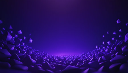 3d render, abstract background with polygonal shapes, dark purple colorの素材
