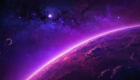 Planets and galaxy, science fiction wallpaper. Beauty of deep space.の素材