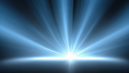 abstract of sun with flare. natural background with lights and sunshine wallpaperの素材
