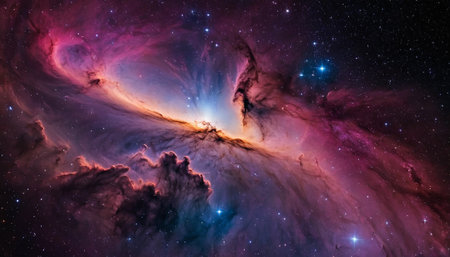 Planets, stars and galaxies in outer space showing the beauty of space exploration.の素材