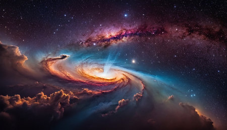 Planets and galaxies in outer space showing the beauty of space exploration.の素材