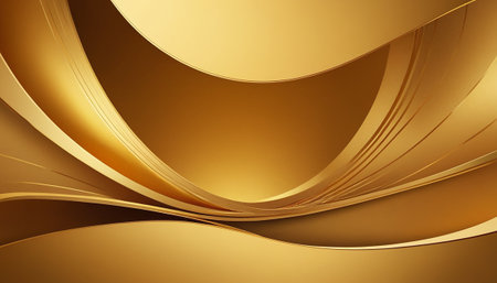 golden wavy abstract background. 3d rendering, 3d illustration.の素材