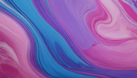 abstract background of acrylic paint in pink, blue and purple colorsの素材