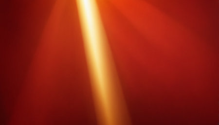 Red Stage Spotlight Background With Gradient Mesh, Vector Illustration.の素材