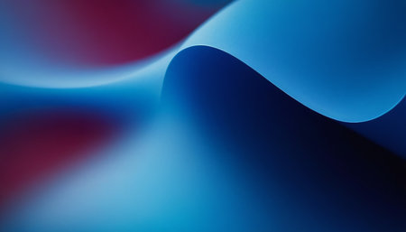 abstract blue background with some smooth lines in it (see more in my portfolio)の素材