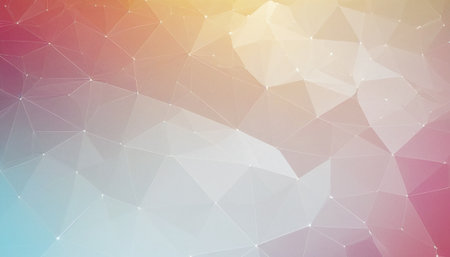 Abstract polygonal background. Triangles and lines. Illustrationの素材