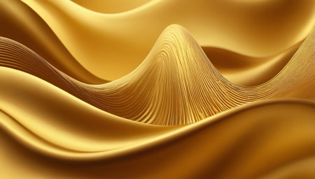Golden silk background. 3d rendering,   3d illustration.の素材