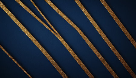 Blue background with gold lines. Element for design. Template for designの素材