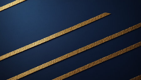 Blue background with gold stripes. Element for design. Template for designの素材