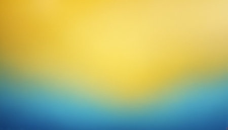Abstract background in blue and yellow tones. Blurred bokeh.の素材