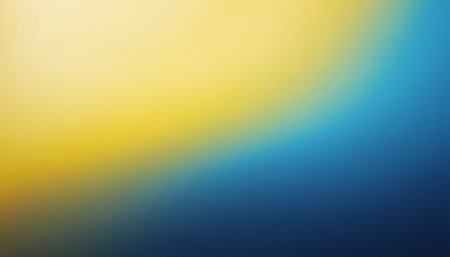abstract background - blue and yellow background with some smooth lines in itの素材