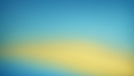 abstract blue and yellow background with soft focus and bokehの素材