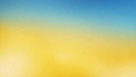 Abstract blurred background in yellow, blue and red colors. Copy space.の素材