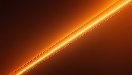 Abstract light lines on dark background. Futuristic technology style. Elegant background for business tech presentations.の素材