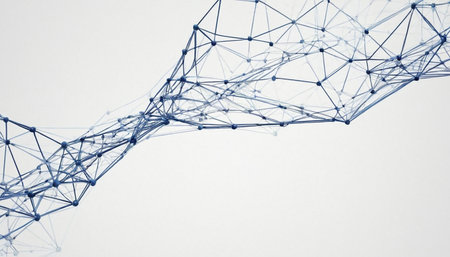 Abstract polygonal space low poly dark background with connecting dots and lines. Connection structure. 3d renderingの素材