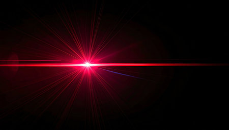 star with lens flare and bokeh effect made in 3d softwareの素材