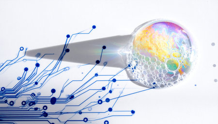 3D illustration of the concept of science, technology and the Internetの素材