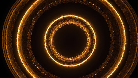 Abstract background with luminous swirling. Elegant glowing spiral.  Sparking particle. Space tunnel. Glossy jellyfish. Colorful ellipse. Glint sphereの素材