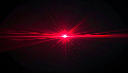 star with lens flare and bokeh effect made in 3d softwareの素材