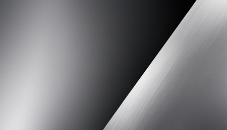 Metal background or texture of brushed steel plate with reflections Iron plate and shinyの素材
