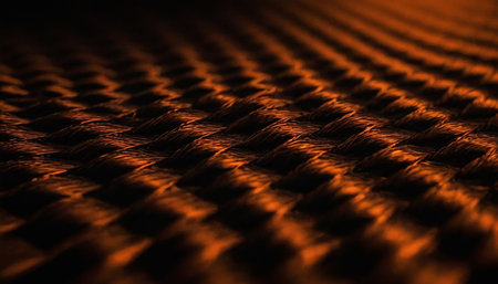 Close-up of a wicker woven texture. Abstract background.の素材