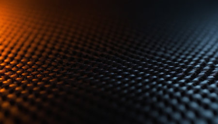 Close up of carbon fiber composite textured background. 3d renderingの素材