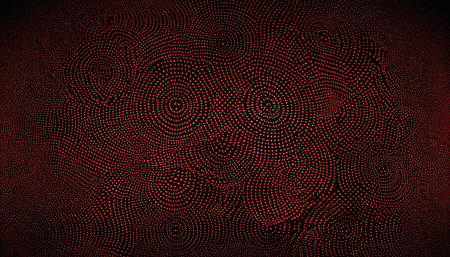 Abstract background of red dots. 3d rendering, 3d illustration.の素材