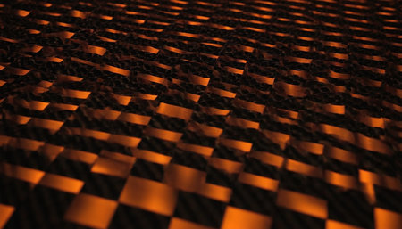 Abstract background of carbon fiber. 3d rendering, 3d illustration.の素材