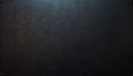 Black metal background or texture with scratches and cracks. Dark edged.の素材