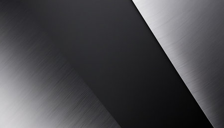 Metal background or texture of brushed steel plate with reflections Iron plate and shinyの素材