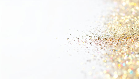 golden glitter texture Colorfull Blurred abstract background for birthday, anniversary, new year eve or Christmas.の素材