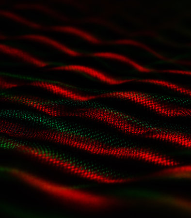 abstract background with red and green lines, 3d render illustrationの素材