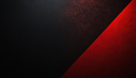 Abstract red and black background with copy space for text or image.の素材