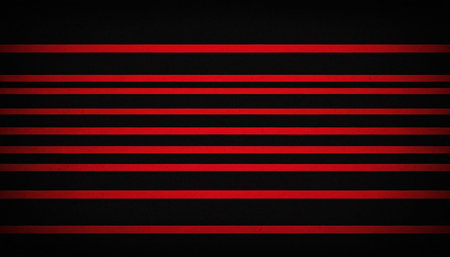 Red and black stripes on a black background. Horizontal lines.の素材