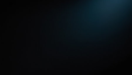 abstract background of blue light on black background with copy space.の素材