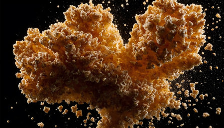 3D illustration of abstract fractal for creative design looks like oil cloudの素材