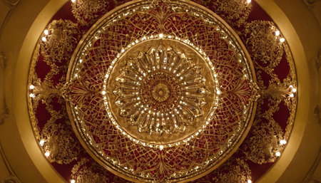 Detail of the dome of the Grand Palace in Istanbul, Turkeyの素材