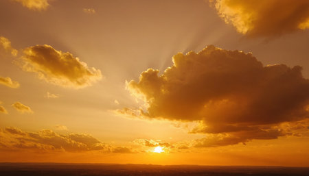 Sunset over the Pacific Ocean in Tenerife Canary Islands Spainの素材