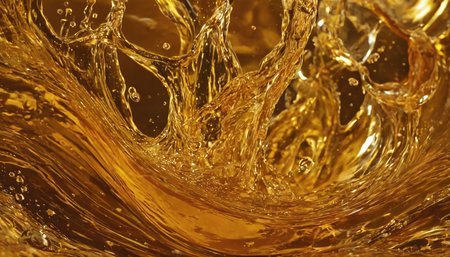 golden liquid texture as very nice natural background (close up)の素材