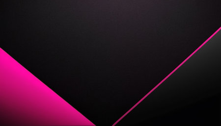 Black and pink paper background. Minimal style. Copy space.の素材