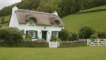 Idyllic cottage in Cumbria, England, UK.の素材