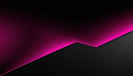 Abstract black and pink background with copy space. 3D Renderingの素材