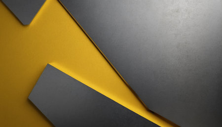 Black and yellow abstract background with copy space for text or image.の素材