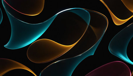 abstract fractal background a computer-generated 2D illustration, textureの素材