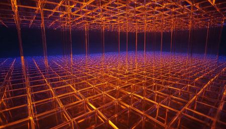 3D rendering of abstract technology concept background. Hi-tech circuit board.の素材