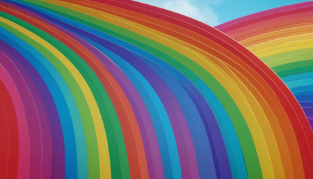 Rainbow colors abstract background with copy space for text or image.の素材