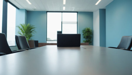 Business meeting room blur background with copy space for your text or image.の素材
