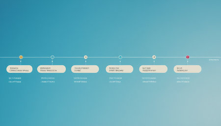 Diagram of process, step by step on blue background with copy space.の素材